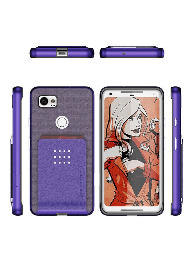 GHOSTEK - Exec 2 Series Protective Wallet Case Cover For Google Pixel 2 XL Purple - Image 1