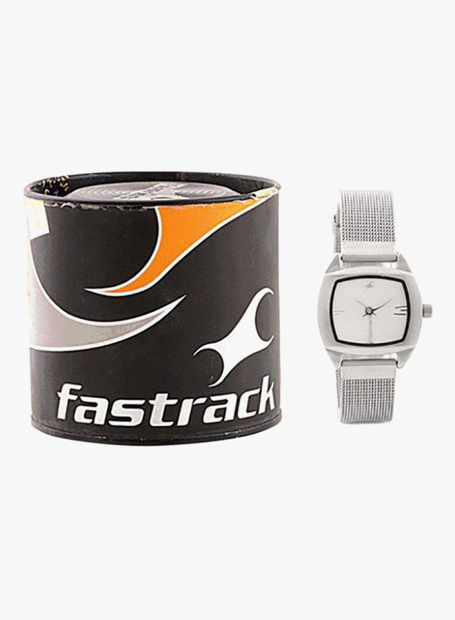 فاستراك ساعة يد من الستانلس ستيل بعقارب طراز ‎ 6001SM01 للنساء - Image 4