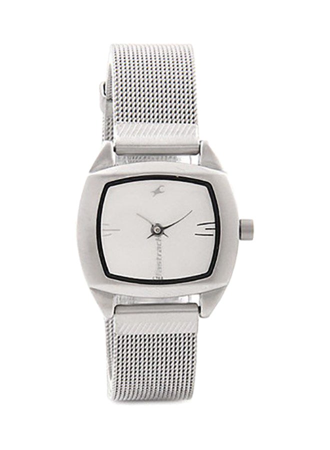 فاستراك ساعة يد من الستانلس ستيل بعقارب طراز ‎ 6001SM01 للنساء - Image 1