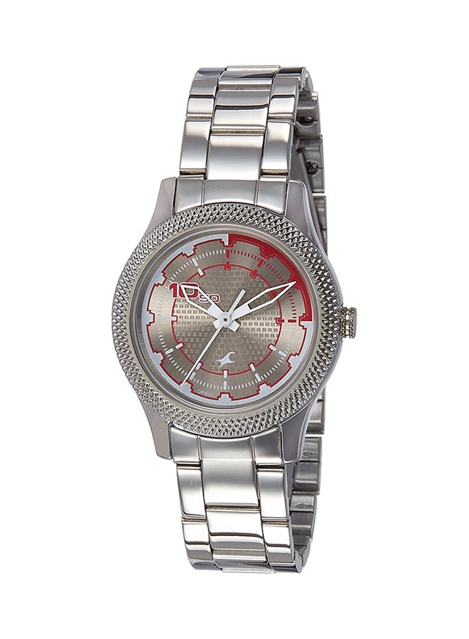 فاستراك ساعة يد من الستانلس ستيل بعقارب طراز ‎ 6158SM02 women - Image 1