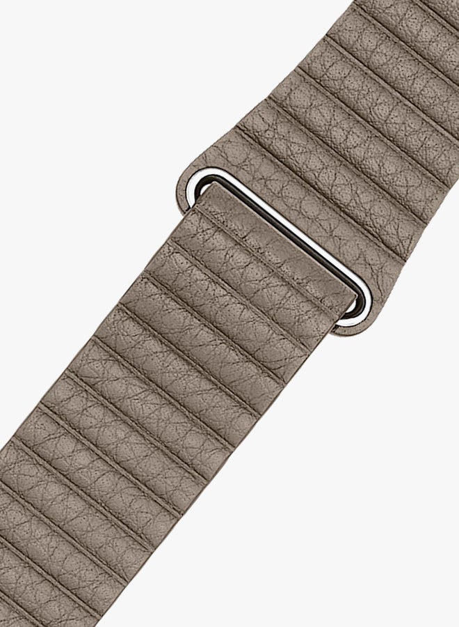 Generic - Genuine Leather Replacement Band For Apple Watch Series 3/2/1 Stone - Image 1