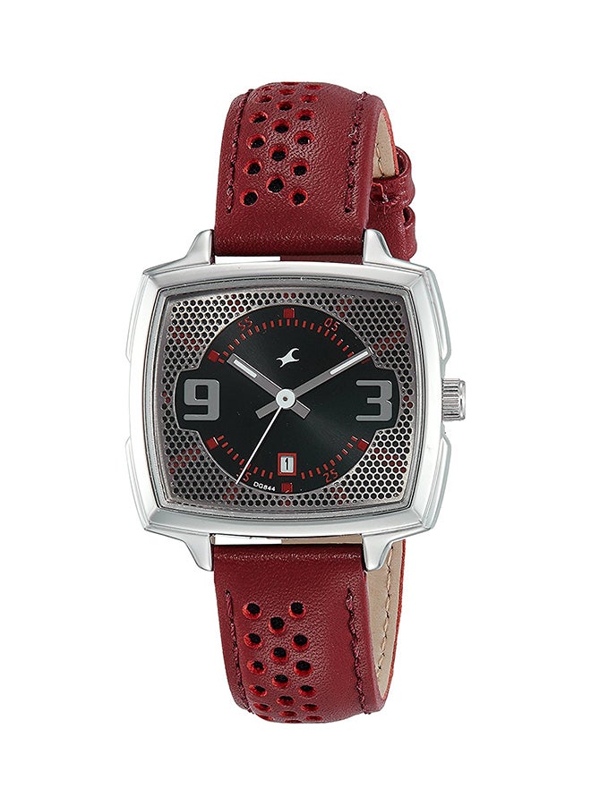 fastrack Men's Leather Analog Watch 6167SL01  - Image 1