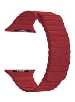 Leather Loop Band For Apple Watch Series 3/2/1 Red