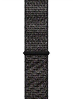 Woven Nylon Sport Loop Strap For Apple Watch 42mm Black