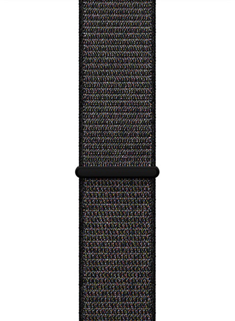 Woven Nylon Sport Loop Strap For Apple Watch 42mm Black