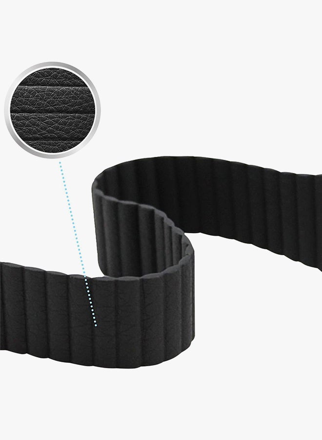 Generic - Genuine Leather Loop Band For Apple Watch 42mm Black - Image 1
