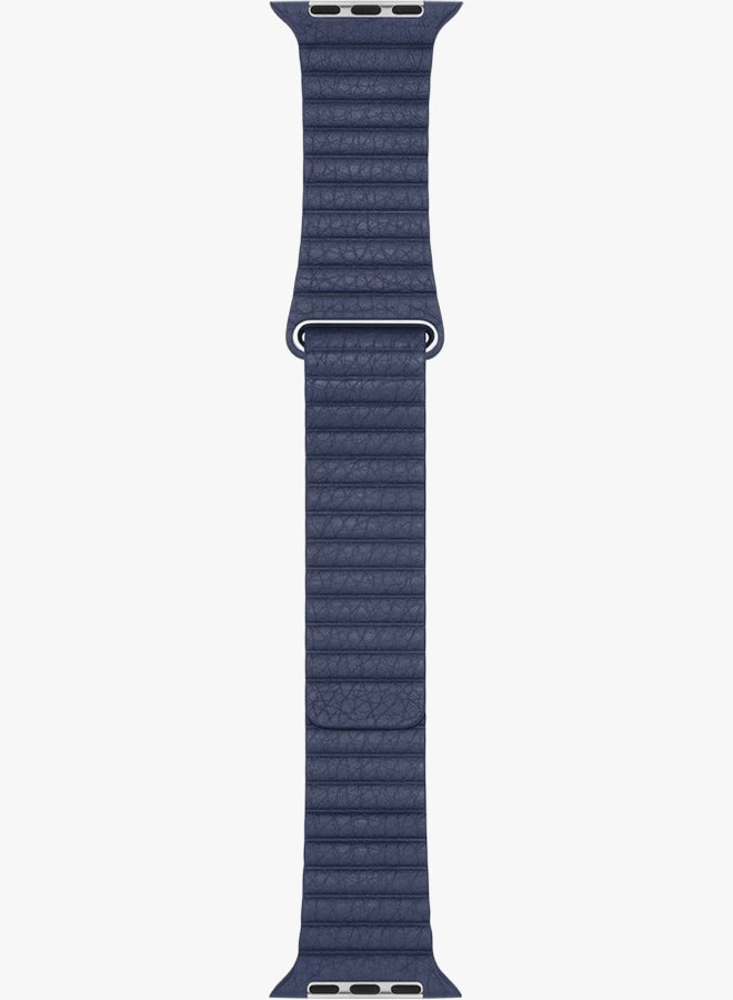 Generic - Genuine Leather Loop Band For Apple Watch 42mm Blue - Image 1