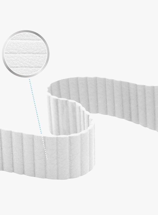 Genuine Leather Loop Band For Apple Watch 42mm White