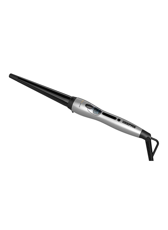 GEEPAS Ceramic Instant Pro Curling Iron Black/Silver  - Image 1