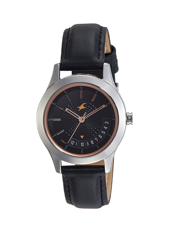 fastrack Women's Leather Analog Watch 6165SL01  - Image 1