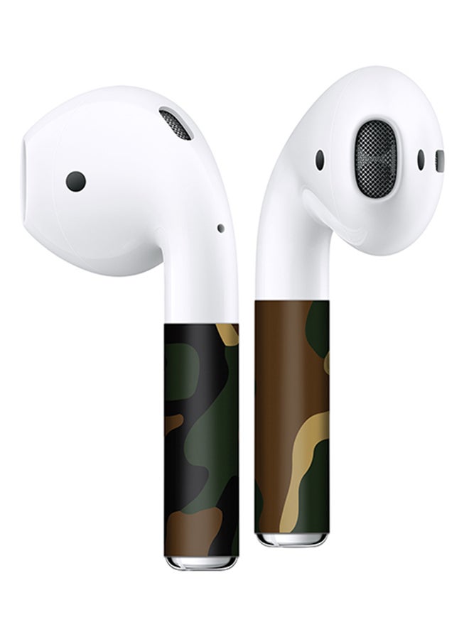 Stylizedd Pack Of 2 Vinyl Skin Decal Body Wrap For Apple AirPods Camouflage Mini Woodland - Image 2