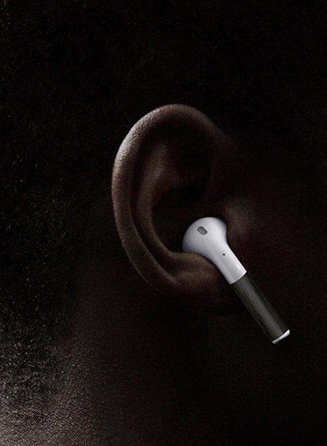 Stylizedd Pack Of 2 Vinyl Skin Decal Body Wrap For Apple AirPods Wood Dark Tamo - Image 5