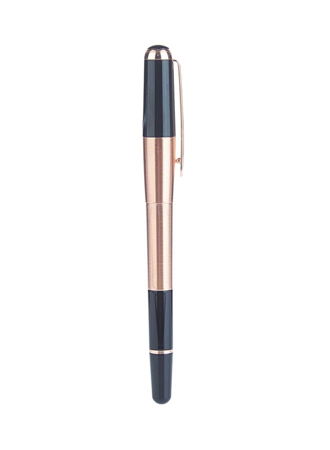 Philippe Moraly of Switzerland Rollerball Pen Black/Rose Gold - Image 1