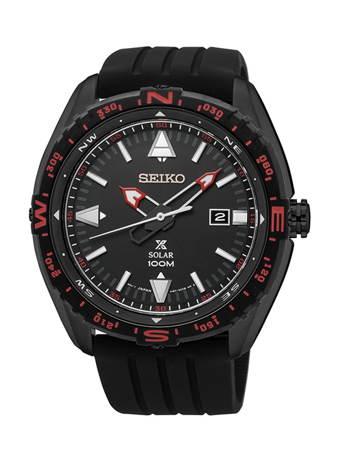 سيكو ساعة يد بعقارب مصنوعة من السيليكون طراز SNE425P للرجال - Image 1