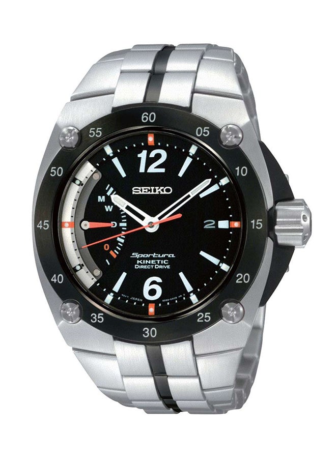 سيكو ساعة يد بعقارب وسوار من الإستانلس إستيل طراز SRG005 men - Image 1