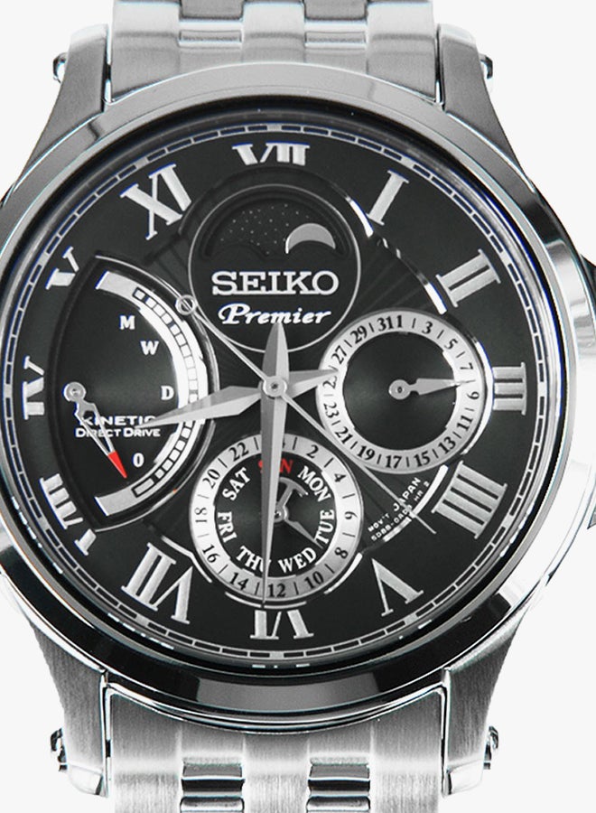 سيكو ساعة يد بعقارب وسوار من الإستانلس إستيل طراز SRX005 للرجال - Image 2