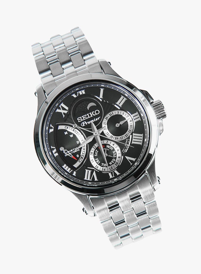 سيكو ساعة يد بعقارب وسوار من الإستانلس إستيل طراز SRX005 للرجال - Image 3