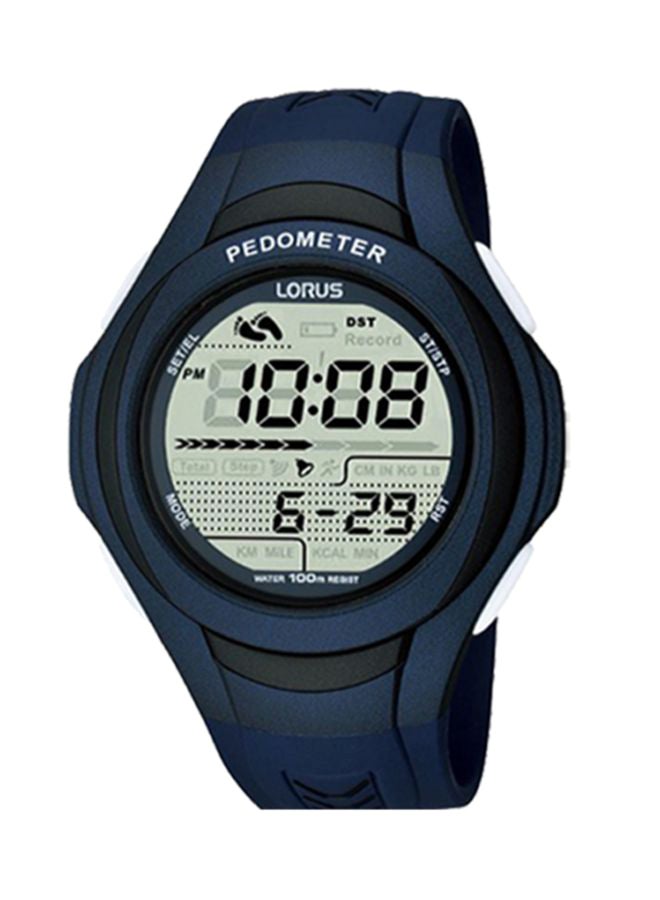 لوراس ساعة يد رقمية بسوار من السيليكون طراز R2301HX9 للنساء