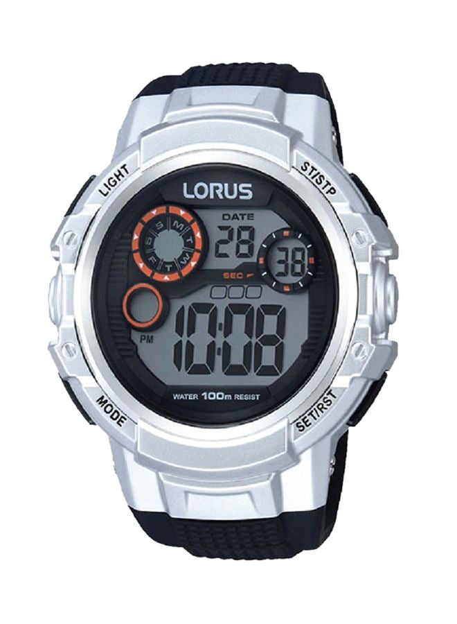 لوراس ساعة يد رقمية بسوار من السيليكون طراز R2311KX9 للنساء