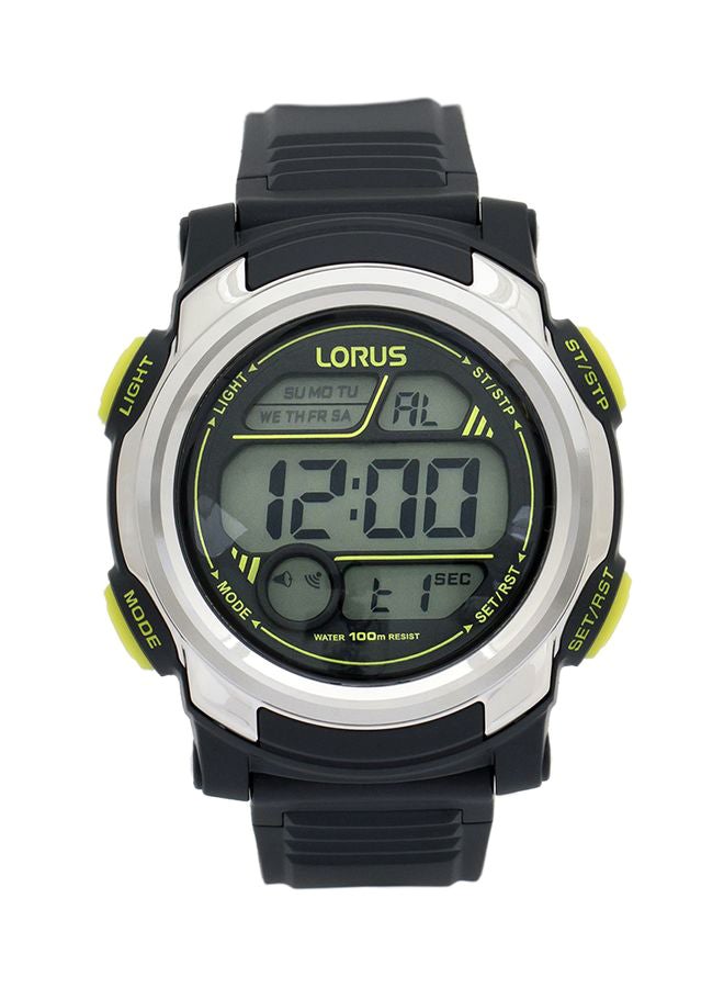لوراس ساعة يد رقمية بسوار من السيليكون طراز R2317GX9 men