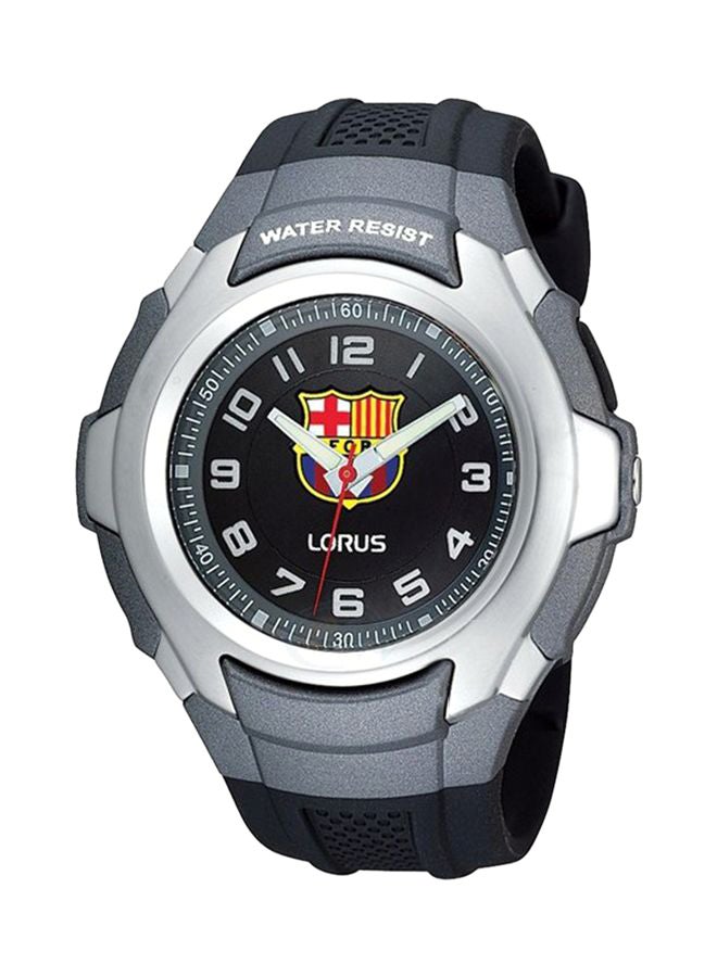 لوراس ساعة يد بعقارب بسوار من السيليكون طراز R2321FX9 للرجال