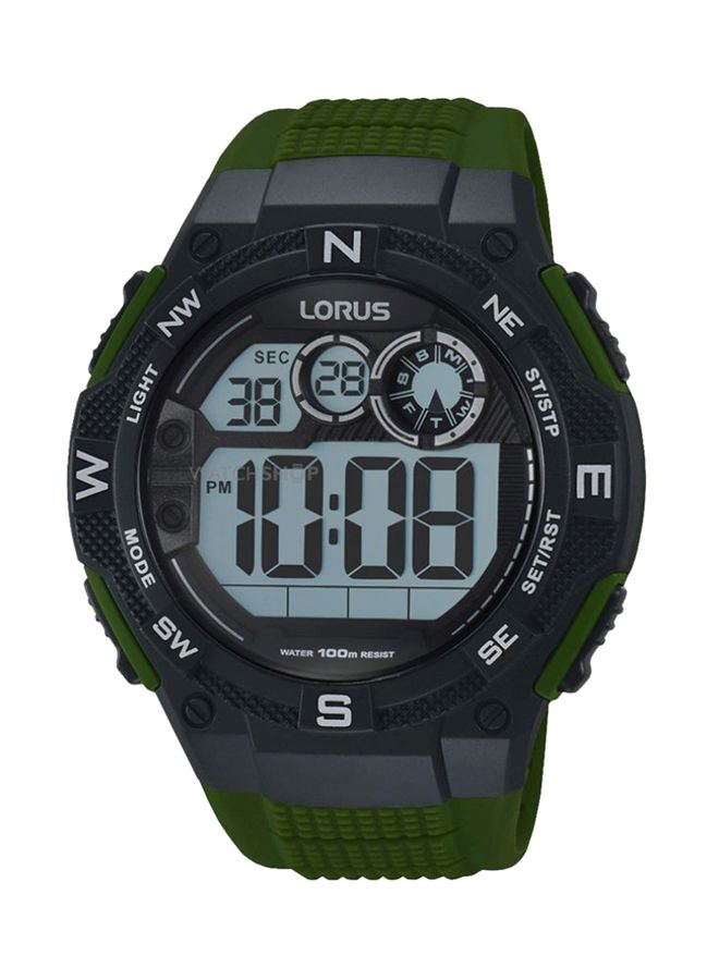 لوراس ساعة يد رقمية بسوار من السيليكون طراز R2321LX9 للرجال