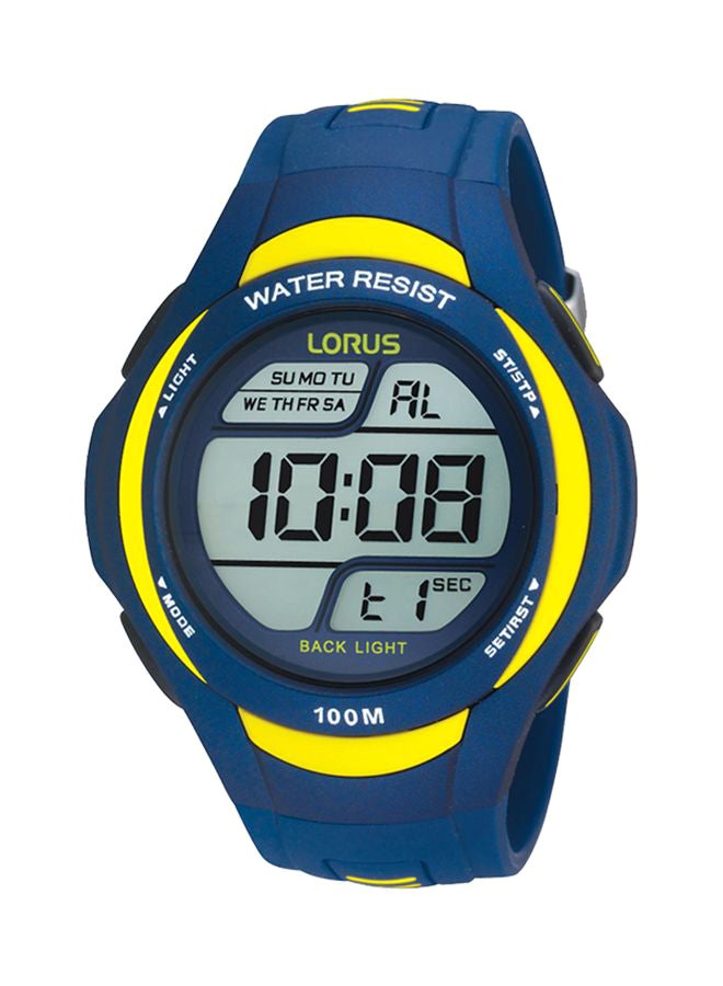 لوراس ساعة يد رقمية بسوار مطاطي طراز R2339EX9 للرجال