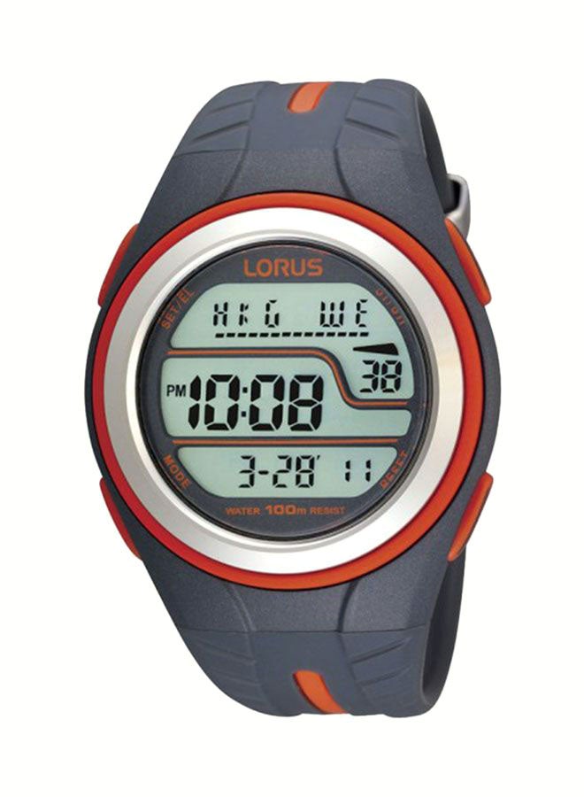 لوراس ساعة يد رقمية بسوار من السيليكون طراز R2367EX9 للرجال