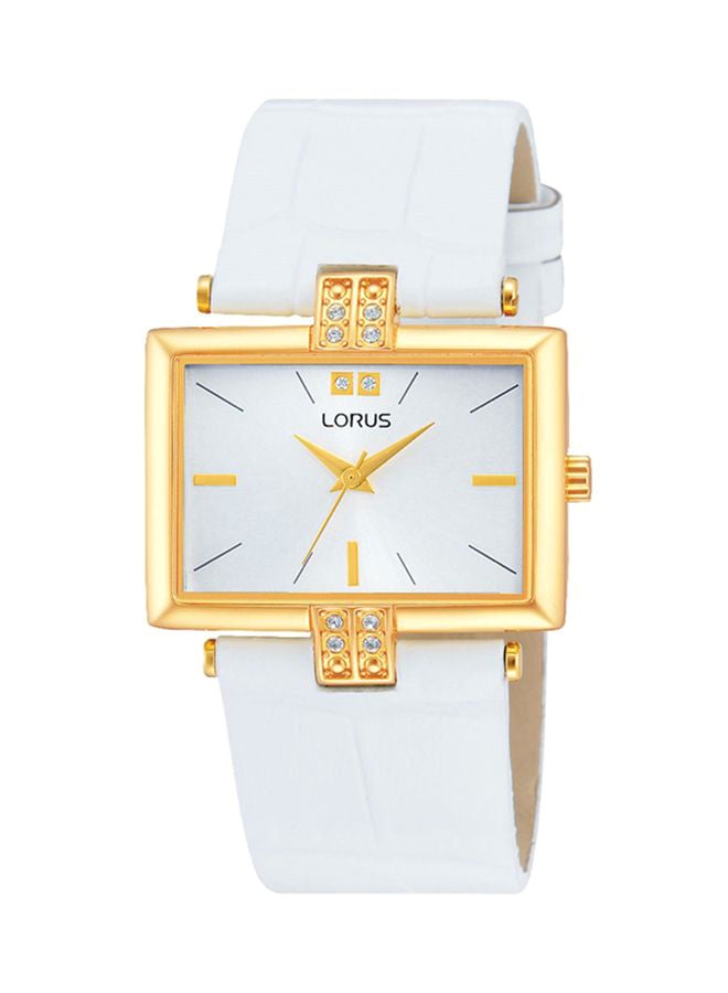 لوراس ساعة يد بعقارب بسوار من الجلد طراز RG218JX9 women