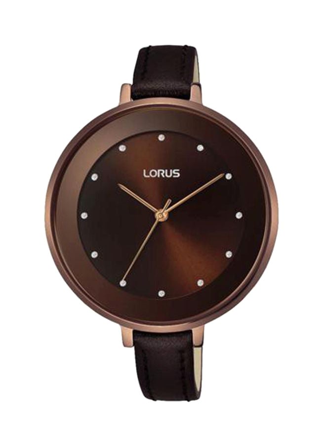 لوراس ساعة يد بعقارب بسوار من الجلد طراز RG239LX9 women