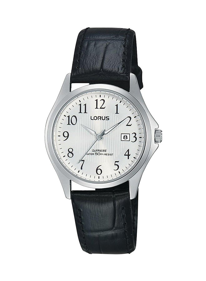 لوراس ساعة يد بعقارب بسوار من الجلد طراز RH719BX9 women