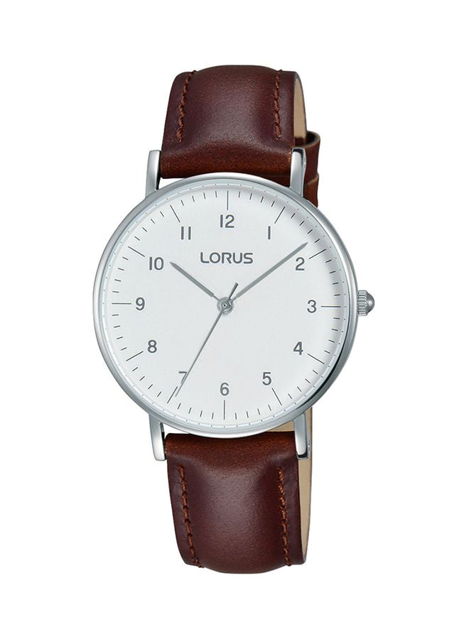 لوراس ساعة يد بعقارب بسوار من الجلد طراز RH801CX9 women