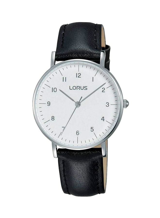 لوراس ساعة يد بعقارب بسوار من الجلد طراز RH803CX9 women