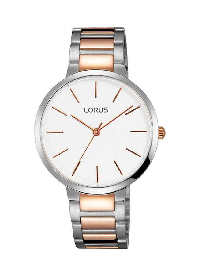 لوراس ساعة يد من الإستانليس إستيل بعقارب طراز RH810CX9 للنساء