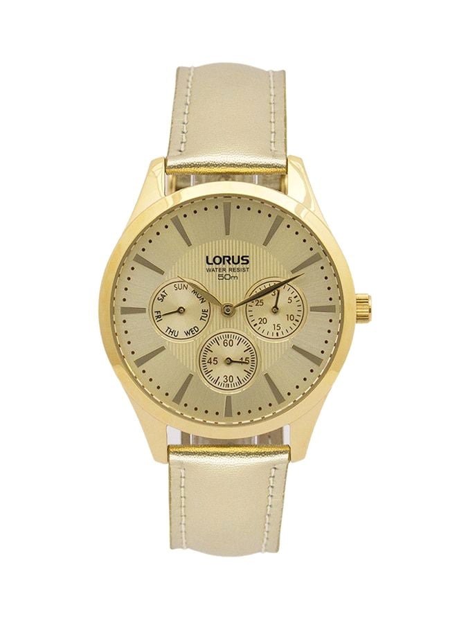 لوراس ساعة يد بعقارب بسوار من الجلد طراز RP602BX9 للنساء