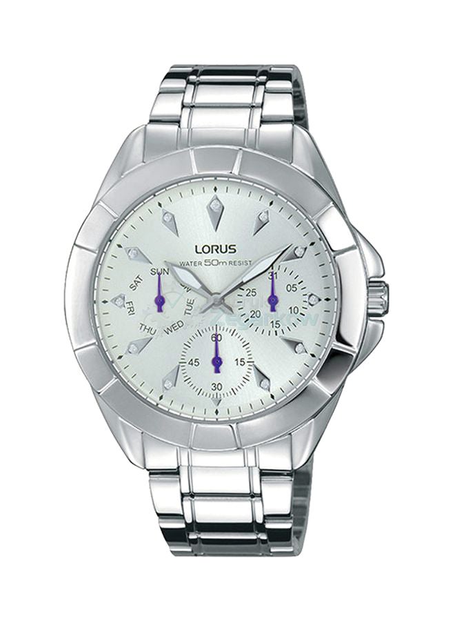 لوراس ساعة يد من الإستانليس إستيل بعقارب طراز RP635CX9 للنساء