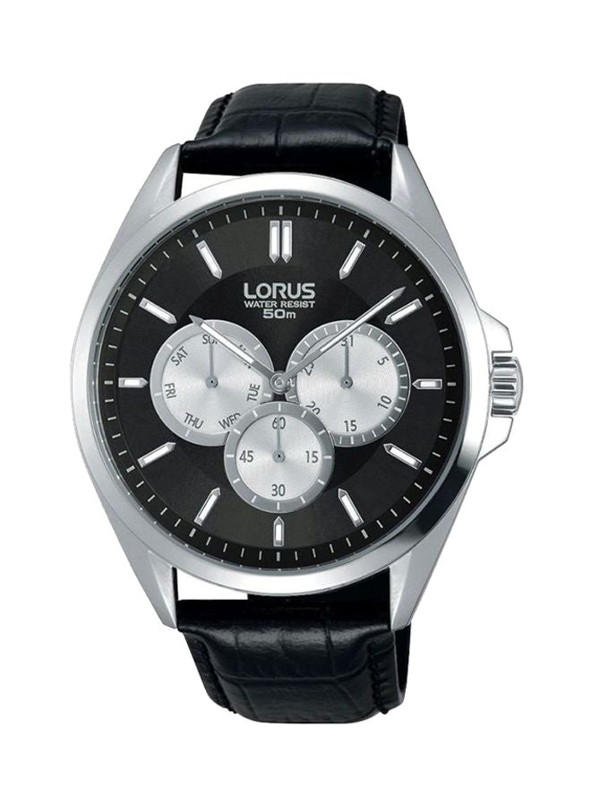 لوراس ساعة يد بعقارب بسوار من الجلد طراز RP651CX9 للرجال