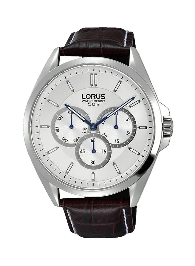 لوراس ساعة يد بعقارب بسوار من الجلد طراز RP655CX9 للرجال