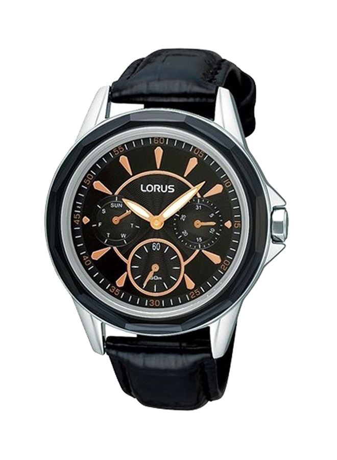 لوراس ساعة يد بعقارب بسوار من الجلد طراز RP667AX9 women