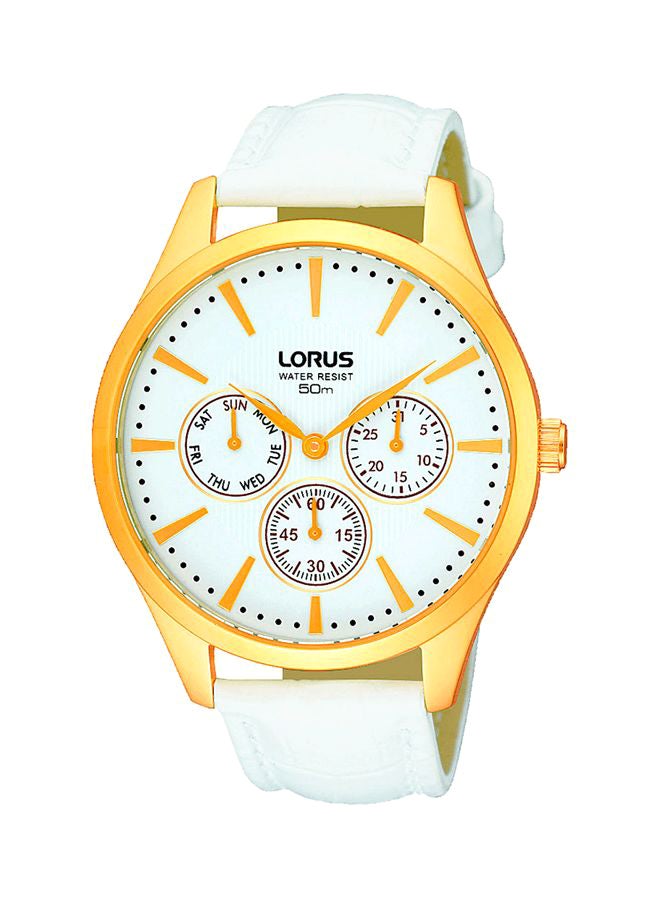 لوراس ساعة يد بعقارب بسوار من الجلد طراز RP696AX9 للرجال