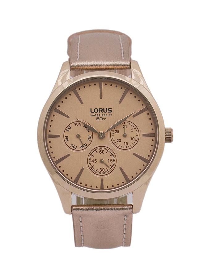 لوراس ساعة يد بعقارب بسوار من الجلد طراز RP698AX9 women