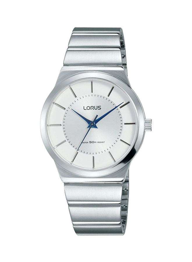 لوراس ساعة يد من الإستانليس إستيل بعقارب طراز RRS95VX9 للنساء