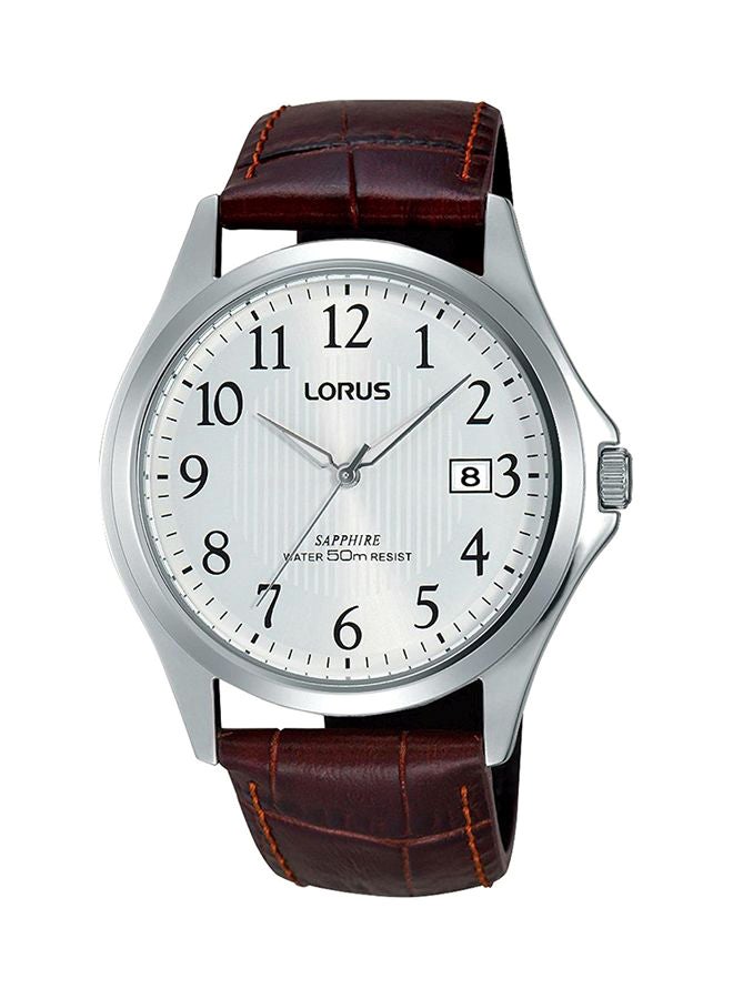 لوراس ساعة يد بعقارب بسوار من الجلد طراز RS901CX9 men