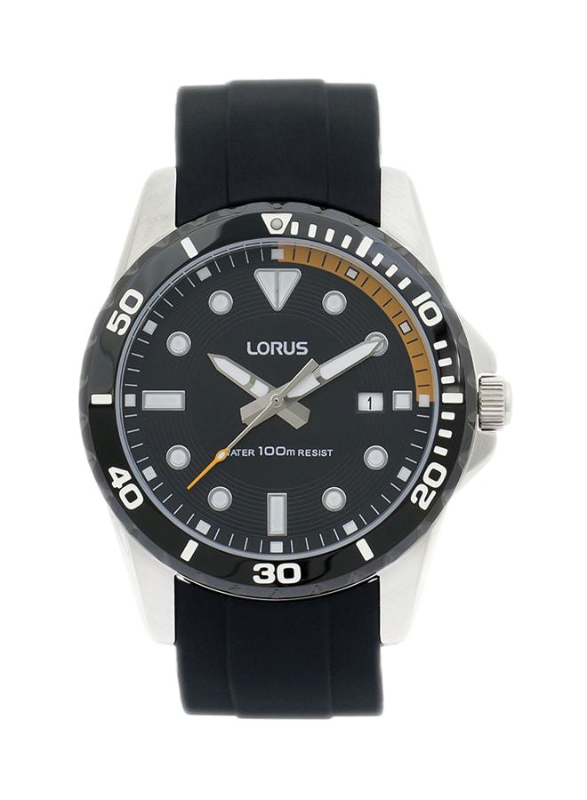 لوراس ساعة يد بعقارب بسوار من السيليكون طراز RS931AX9 للرجال