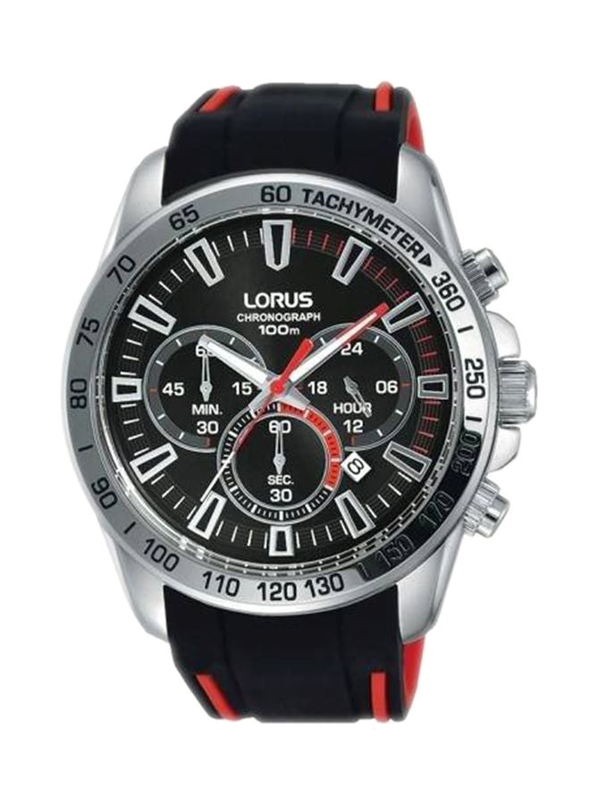 لوراس ساعة يد بعقارب بسوار من السيليكون طراز RT327FX9 men