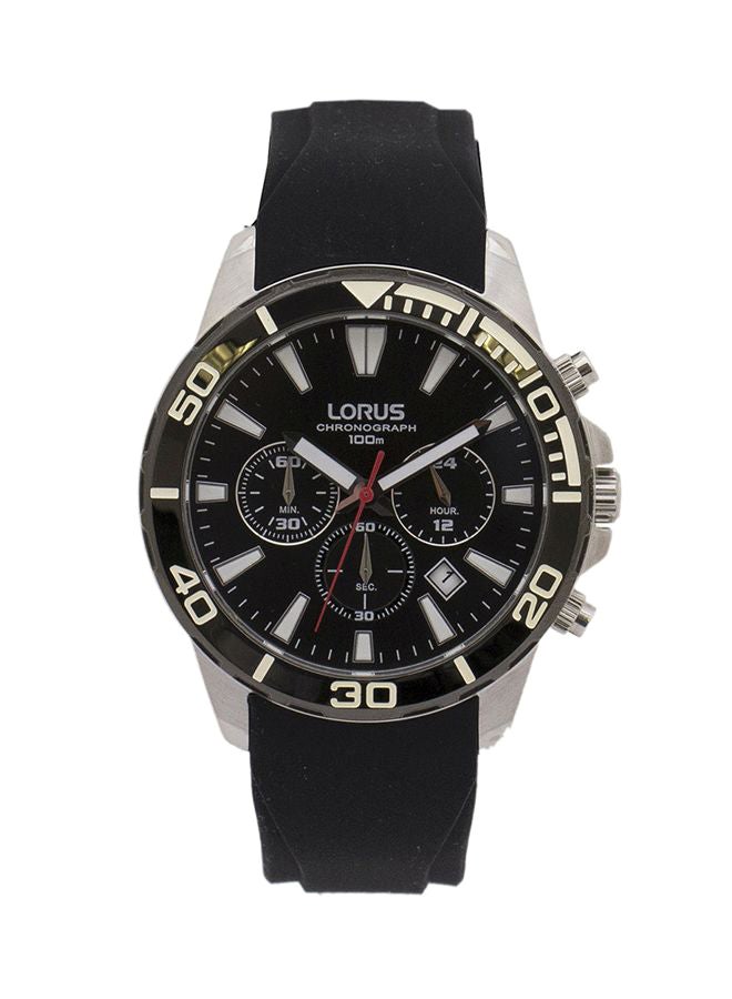 لوراس ساعة يد بعقارب بسوار من السيليكون طراز RT341CX9 men