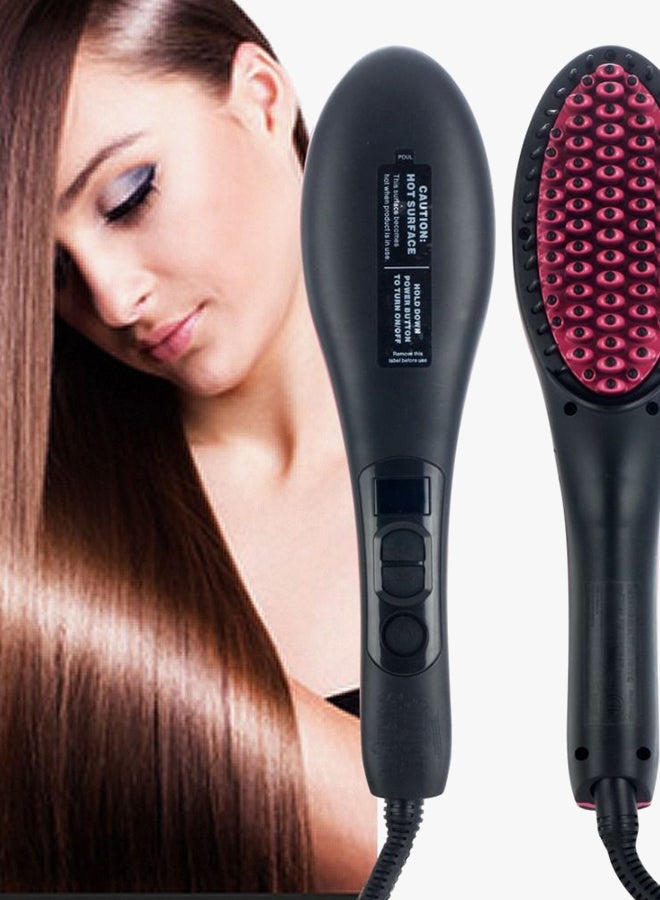 فرشاة فرد الشعر الكهربائية أسود/وردي - Image 2