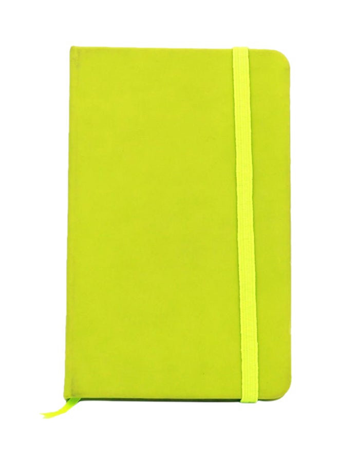 A6 Notebook With Imitation Leather Cover Green - Image 1