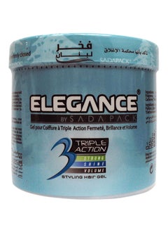 Elegance Triple Action Styling Hair Gel Blue 1ml 
