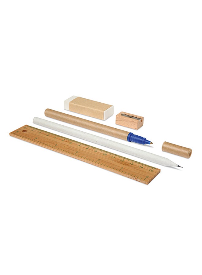 Stationary Set In Cotton Pouch Beige - Image 1